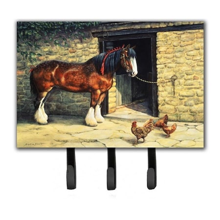 Jensendistributionservices Horse & Chickens by Daphne Baxter Leash or Key Holder MI1715829